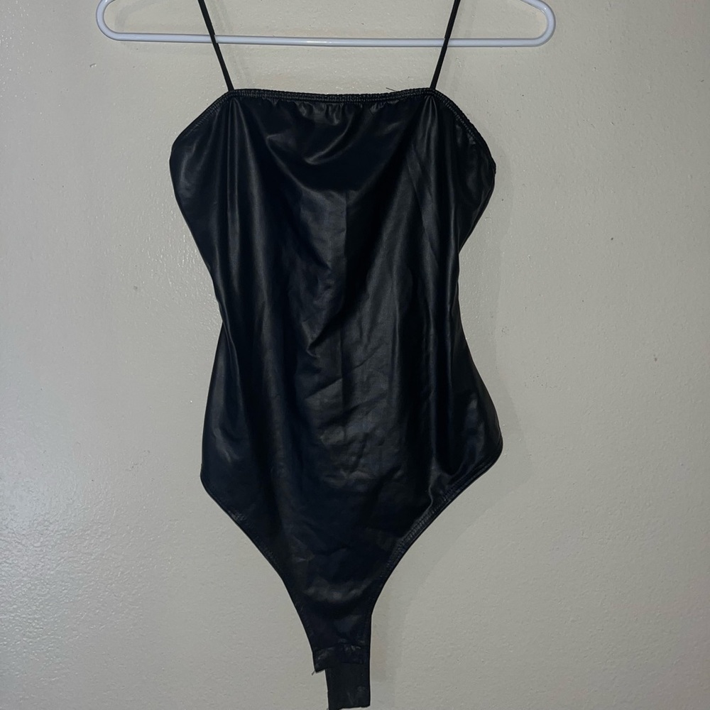 Leather body suit